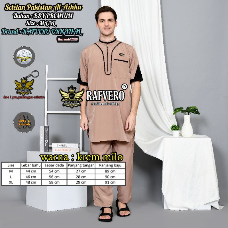 Setelan Baju Muslim Pria Pakistan Al Azhka ORIGINAL RAFVERO