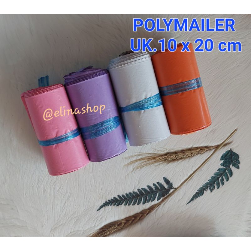 

POLYMAILER MINI UK.10x20 cm GLOSSY A TEBAL 50 MICRON /plastik amplop packing onlineshop