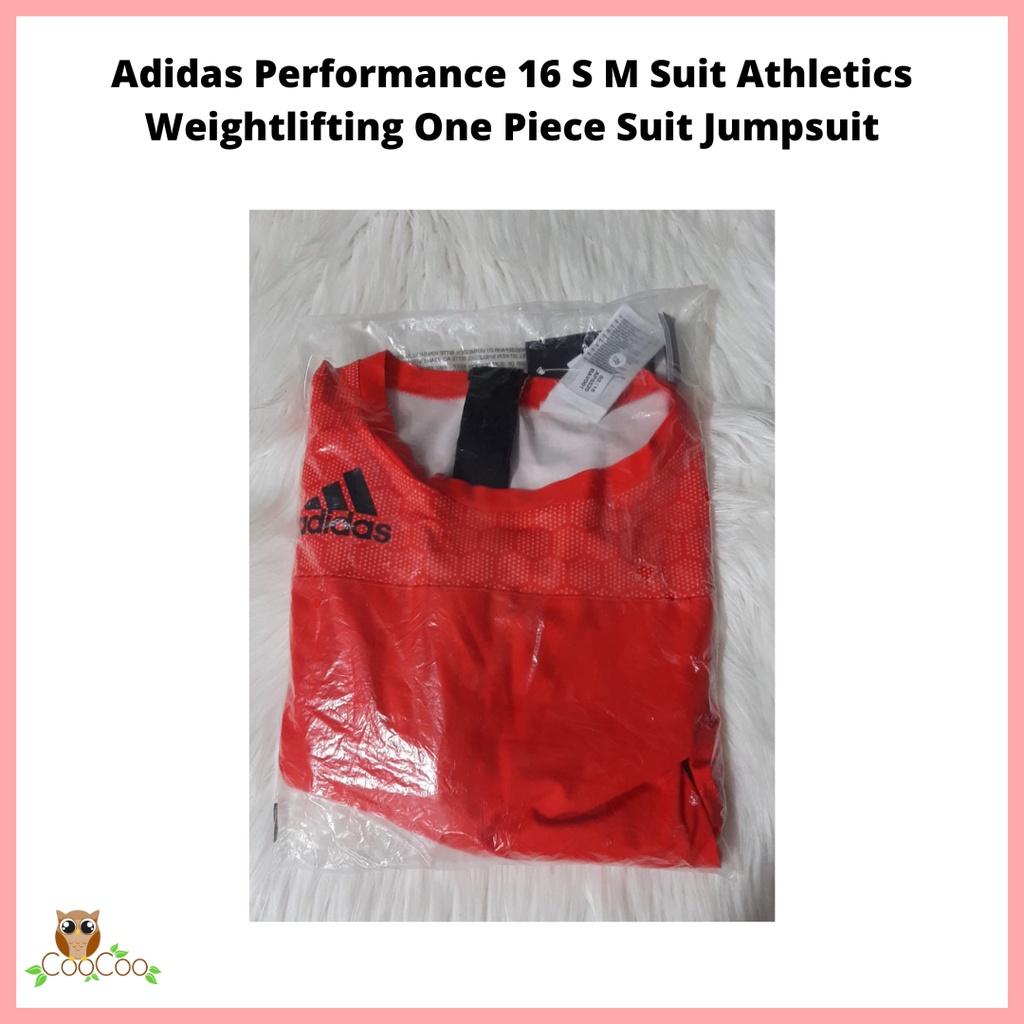 Adidas Performance 16 S M Suit Athletics Weightlifting One Piece Suit Jumpsuit