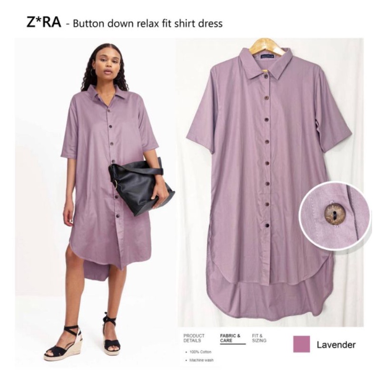 ZR button down relax fit dress