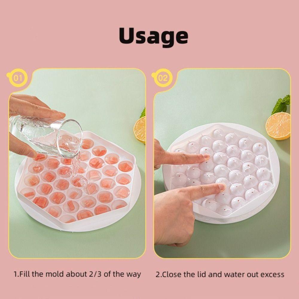 Solighter Cetakan Es Dapur Reusable Ramah Lingkungan Ice Cube Tray