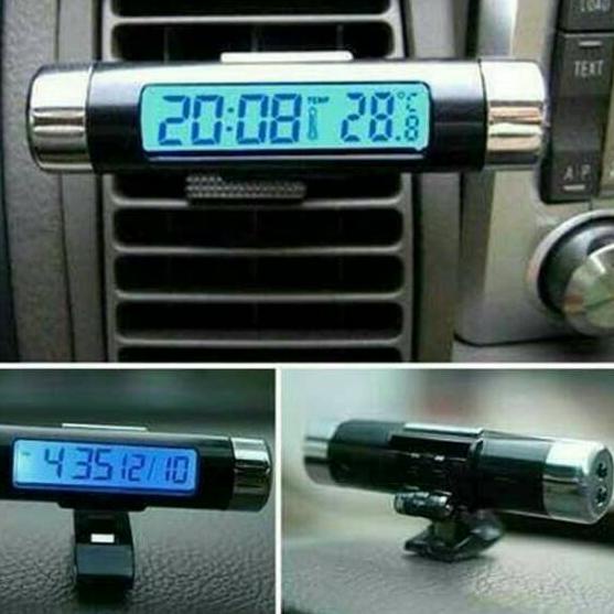 Jam termometer digital mobil