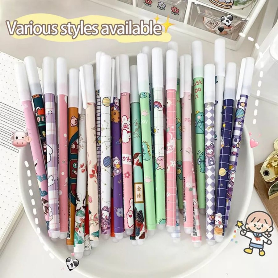 Pulpen Viral Gel Tinta Bisa Dihapus Bolpen Gel Erasable Pulpen Hapus imut lucu cakep