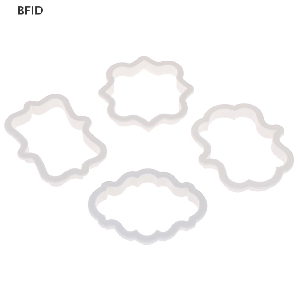 [BFID] 4pcs vintage plaque frame cookie cutter set Pemotong Biskuit Plastik Alat Kue [ID]