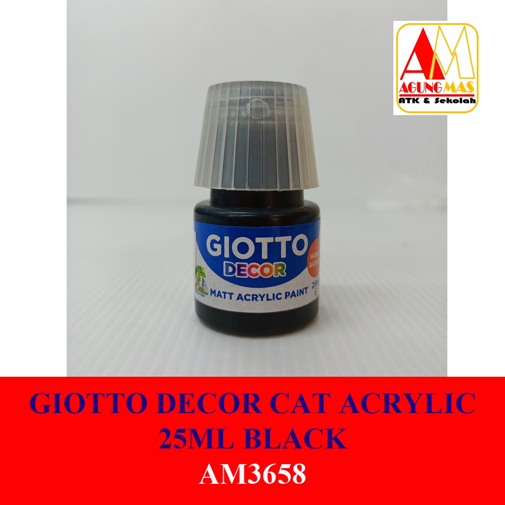 

GIOTTO DECOR CAT ACRYLIC 25ML BLACK