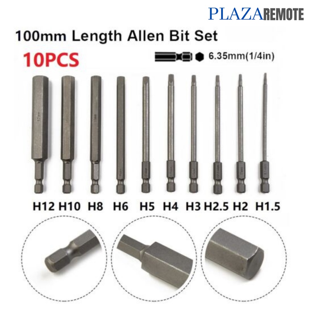 MATA OBENG MAGNETIC HEXAGONAL 8IN1 / 10IN1 Torx Obeng Bits Kit 50 MM 2 INCH