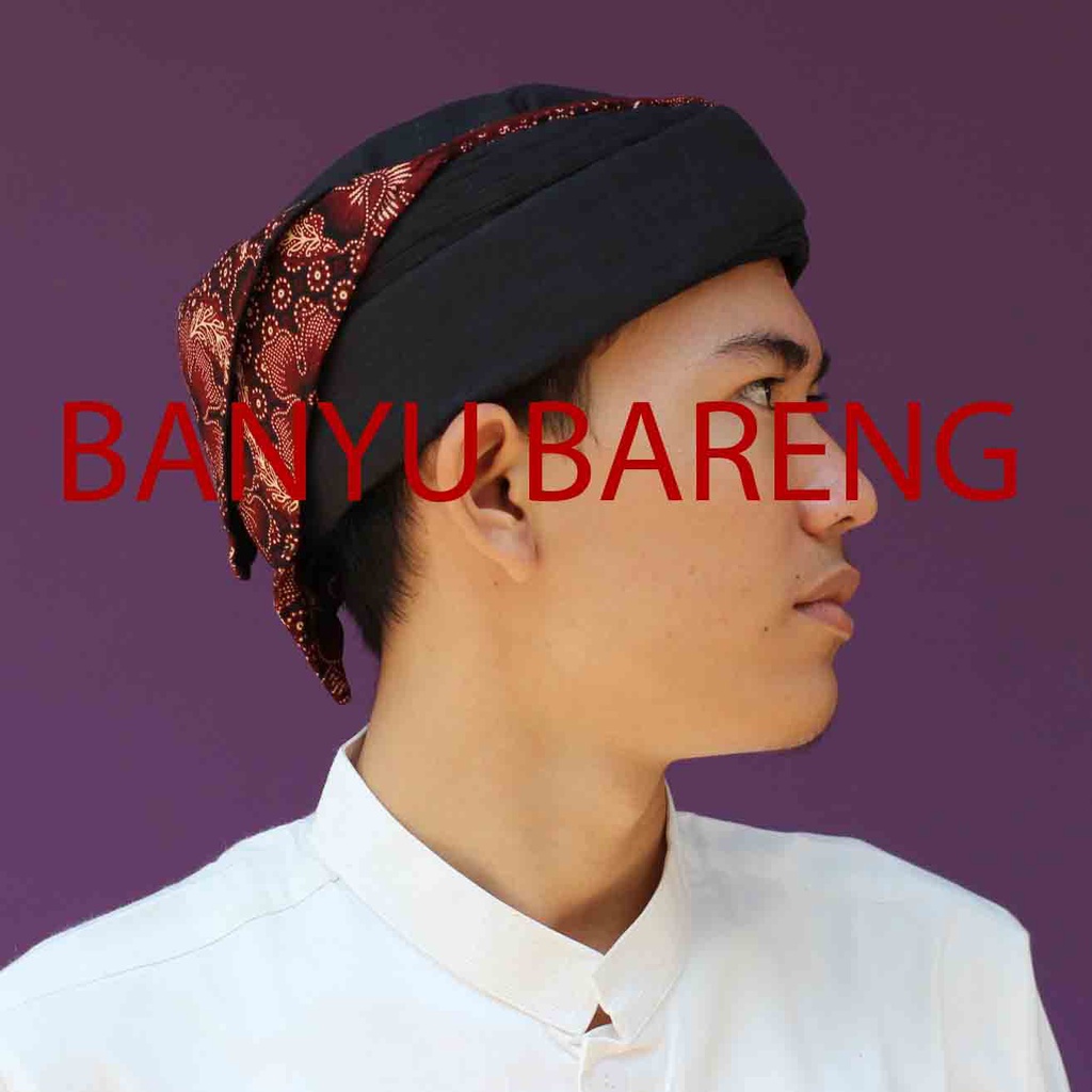 Blangkon Iket - Totopong Batik Badui - Sunda Padjajaran Siliwangi Batik Coklat