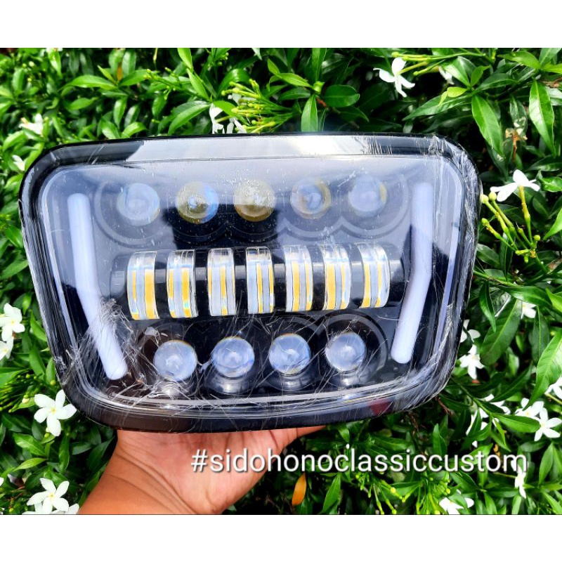 Lampu depan rx king new daymaker LTR kotak set batok RX king new tinggal pasang