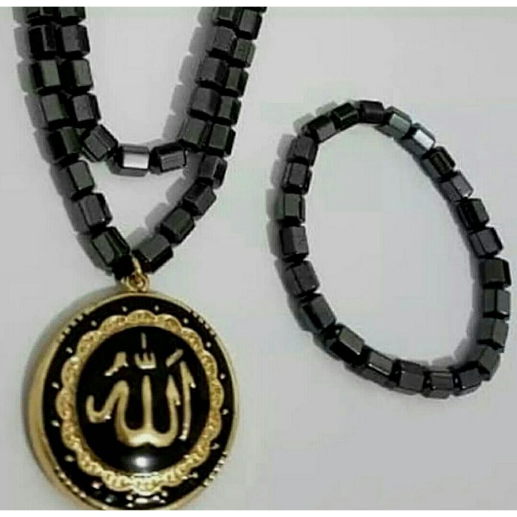 Kalung dan Gelang Tasbih Set Kesehatan Az-Zikra Lafaz Allah