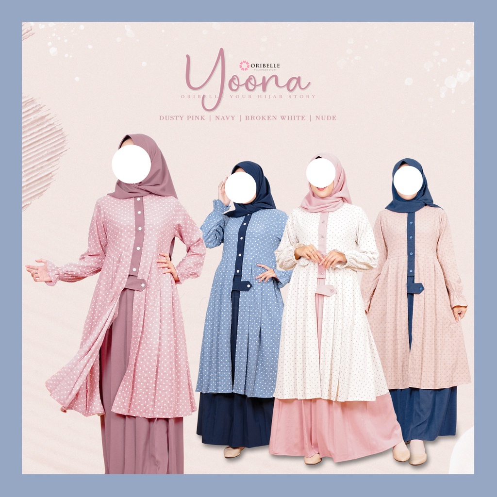 Yoona by Oribelle Set Baju Muslim Anak dan Dewasa