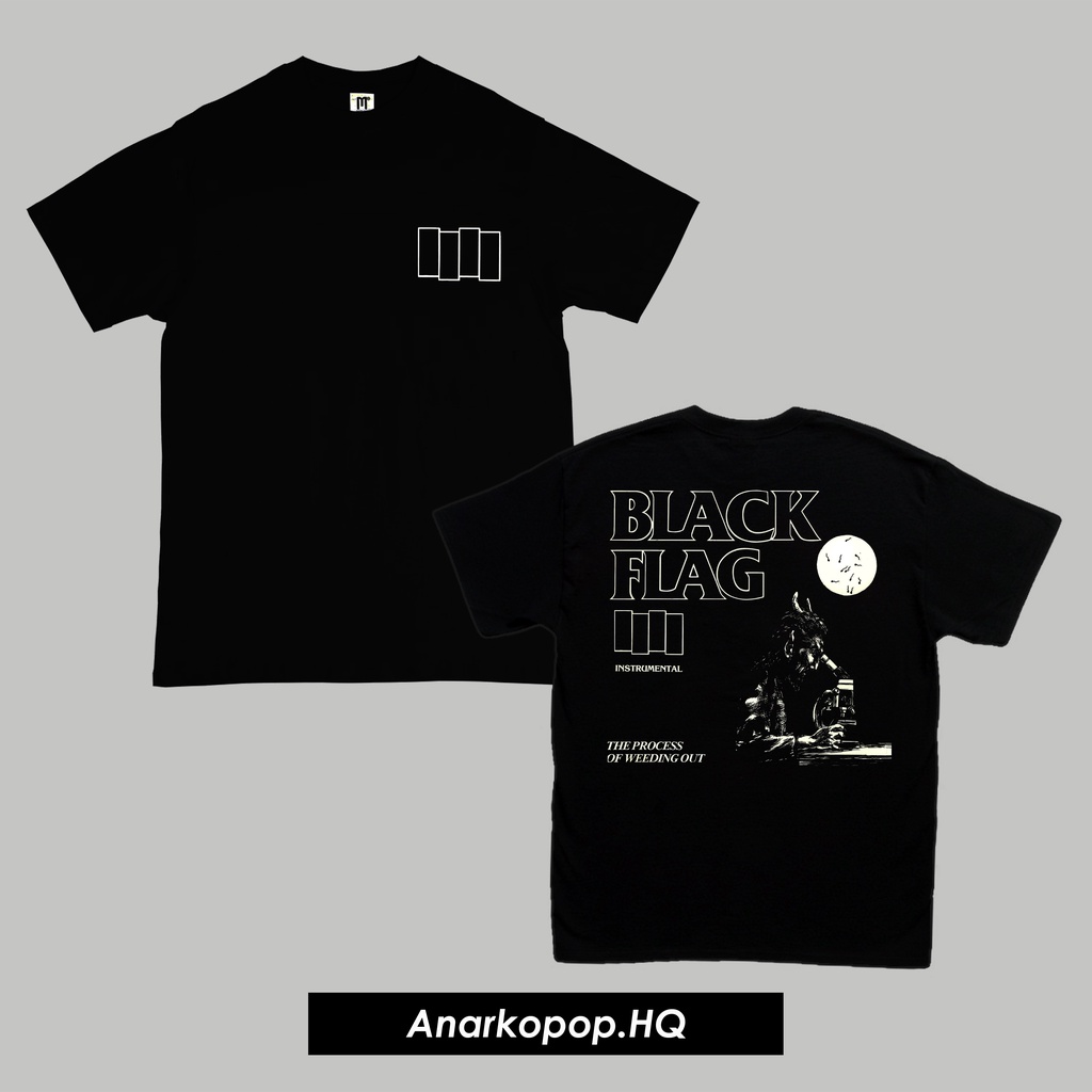 KAOS BAND BLACK FLAG / KAOS MUSIK PUNK