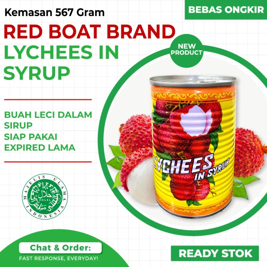 

Lychee Red boat - Leci / Longan Red boat - Buah Kaleng in Syrup 567GR