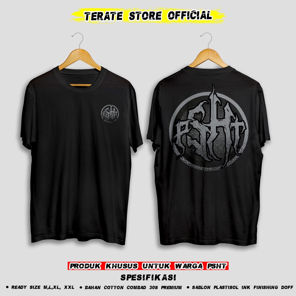 KAOS PSHT SIMPLE KEKINIAN TERLARIS /BISA COD/BAHAN DISTRO TERATE STORE ID