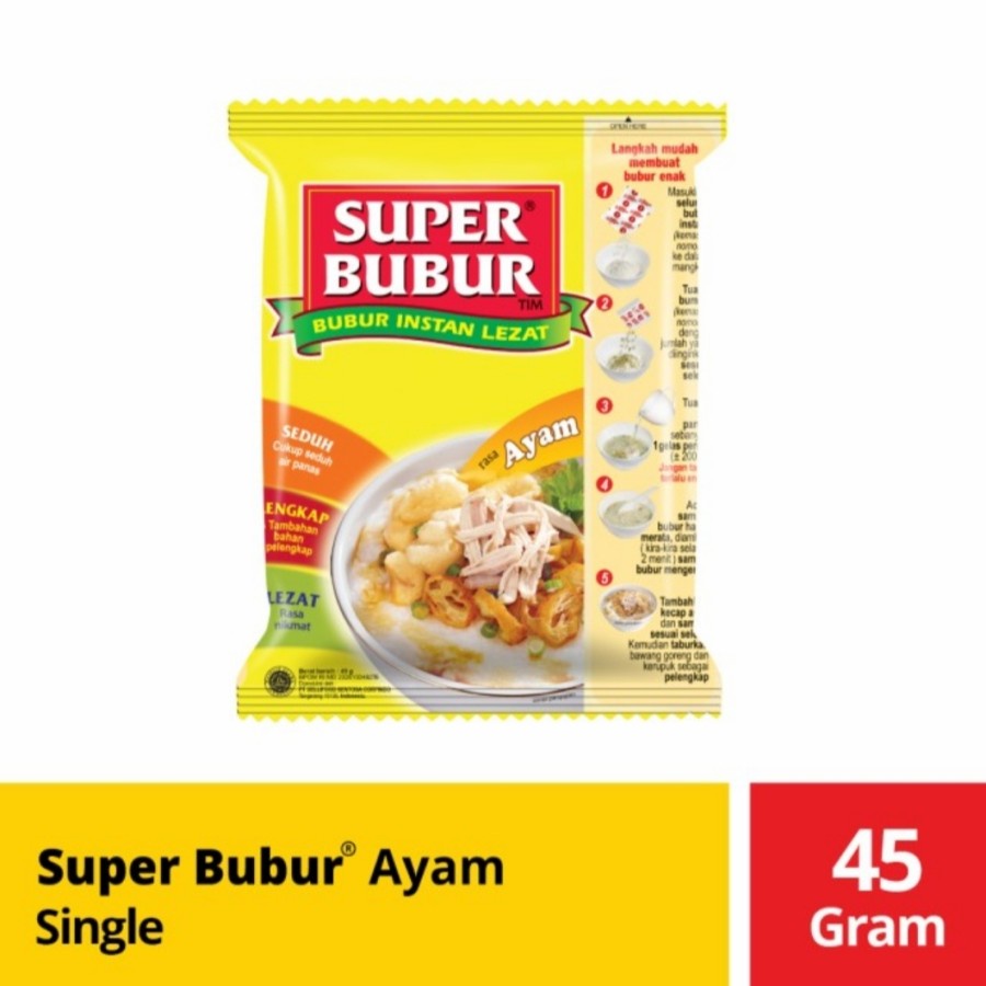 

super bubur instan 45 gr