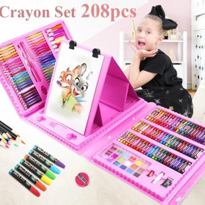 

*****] Crayon Set 208 Pcs Set