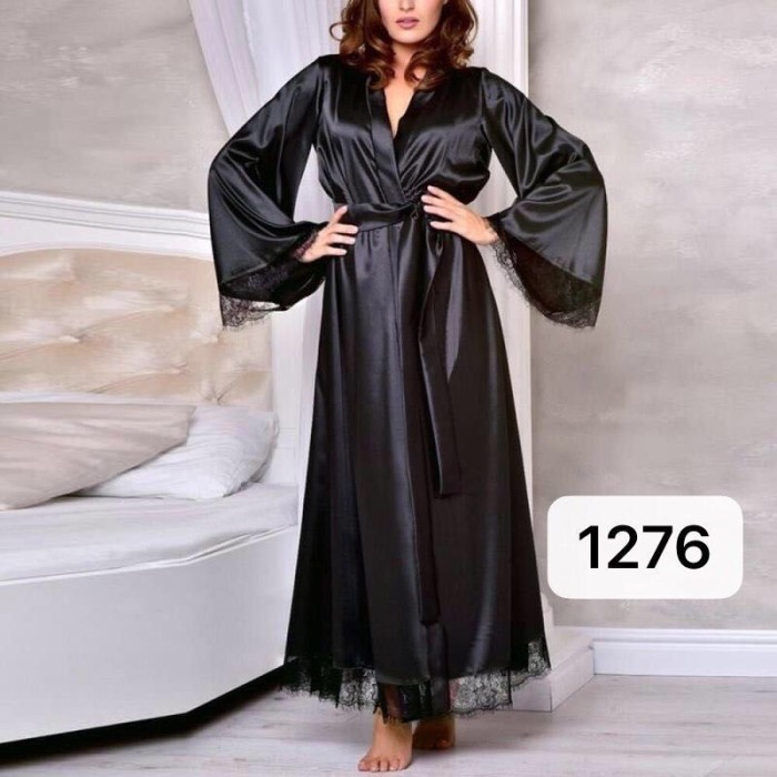 Dress Kimono Panjang Wanita 1276 Lingerie Kimono Outer Murah Lingeri Cewek