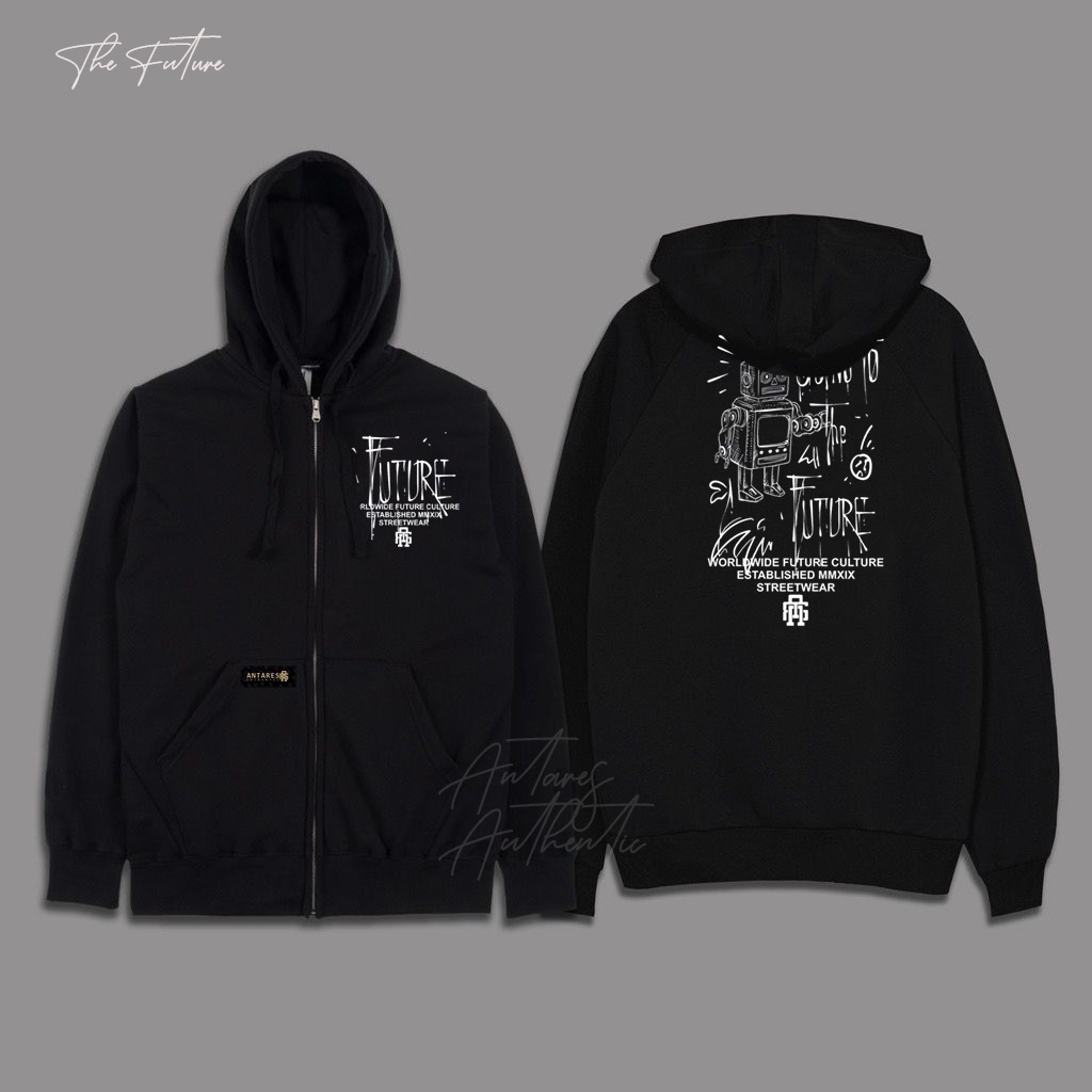 ANTARES  jaket zipPer hoodie SIZE REG L - XL All varian 1