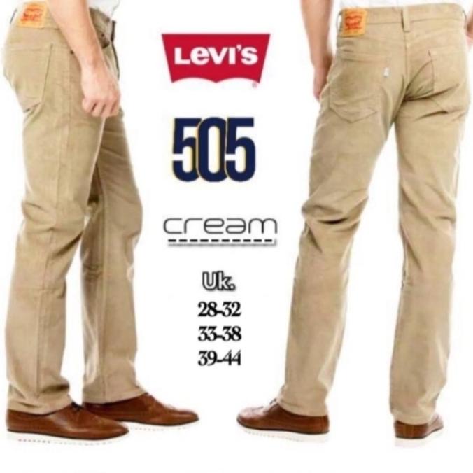 Celana Jeans Pria panjang REGULER STANDAR Cream