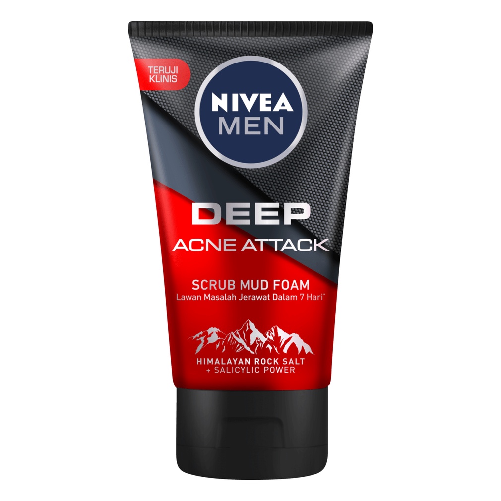 nivea men deep acne attack scrub 100ml