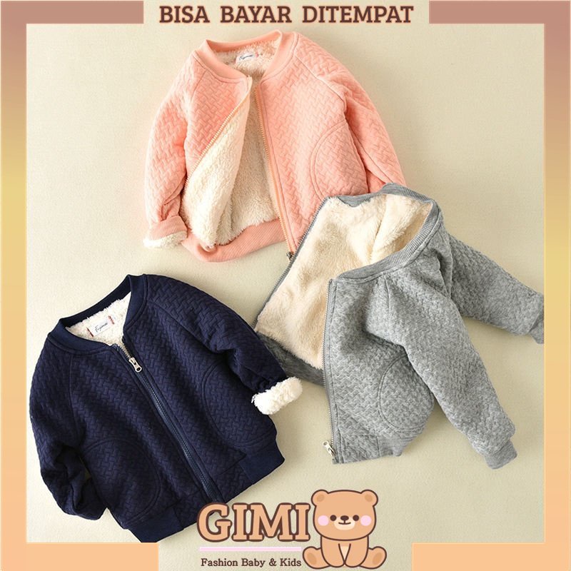 Jaket Bulu Bayi Unisex Laki Laki Perempuan Bomber Import Jaket Bulu Anak Laki Laki Perempuan 1 2 Tah