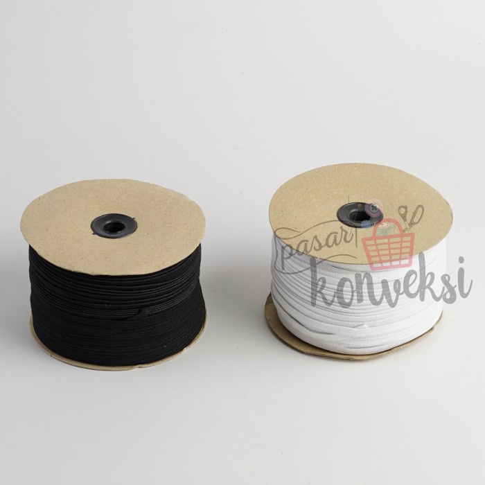 Konveksi Karet Elastis Hitam Kelinci 0.5 Cm