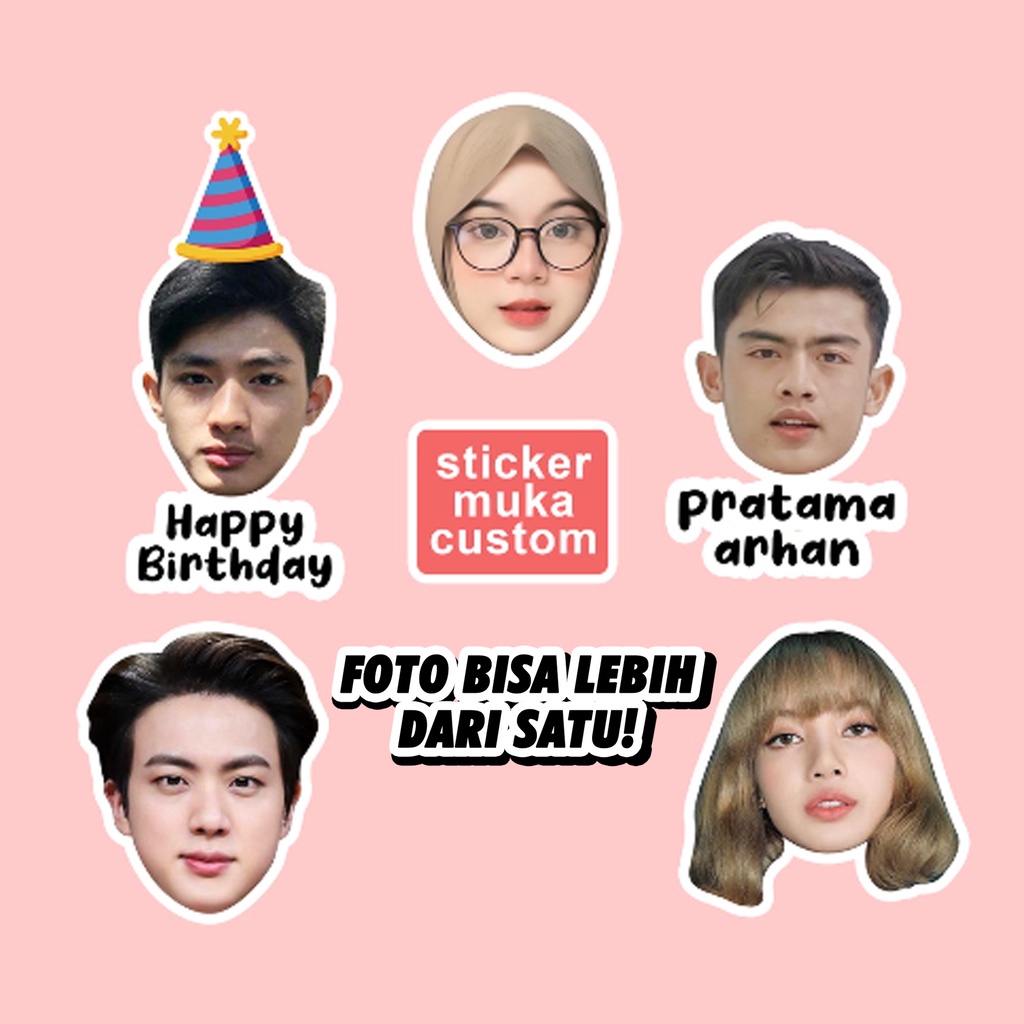 

[COD] STIKER CUSTOM MUKA | Bebas request | High quality