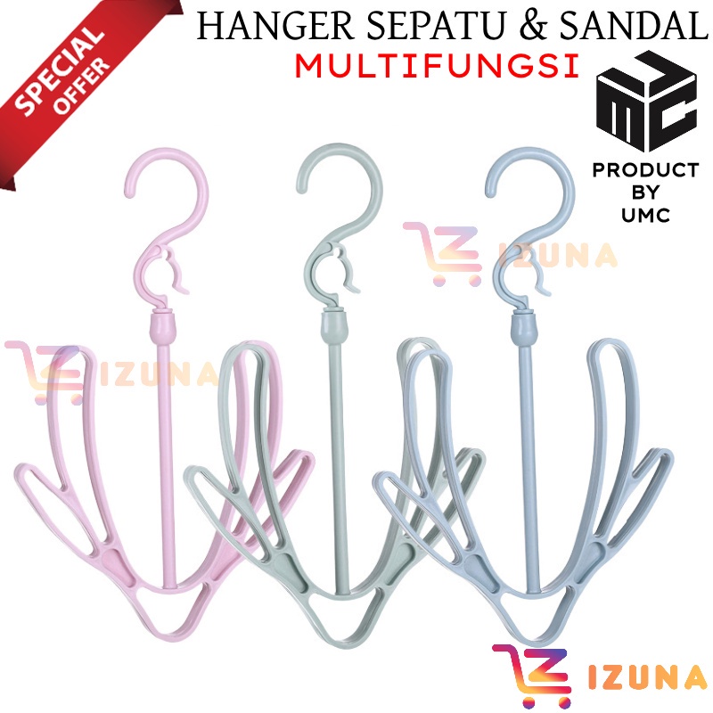 [IZUNA] Gantungan Sepatu Sandal / Hanger Jemuran Sepatu Sandal 2 Sisi