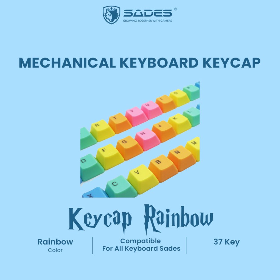 Sades Rainbow Mechanical Keyboard Cap