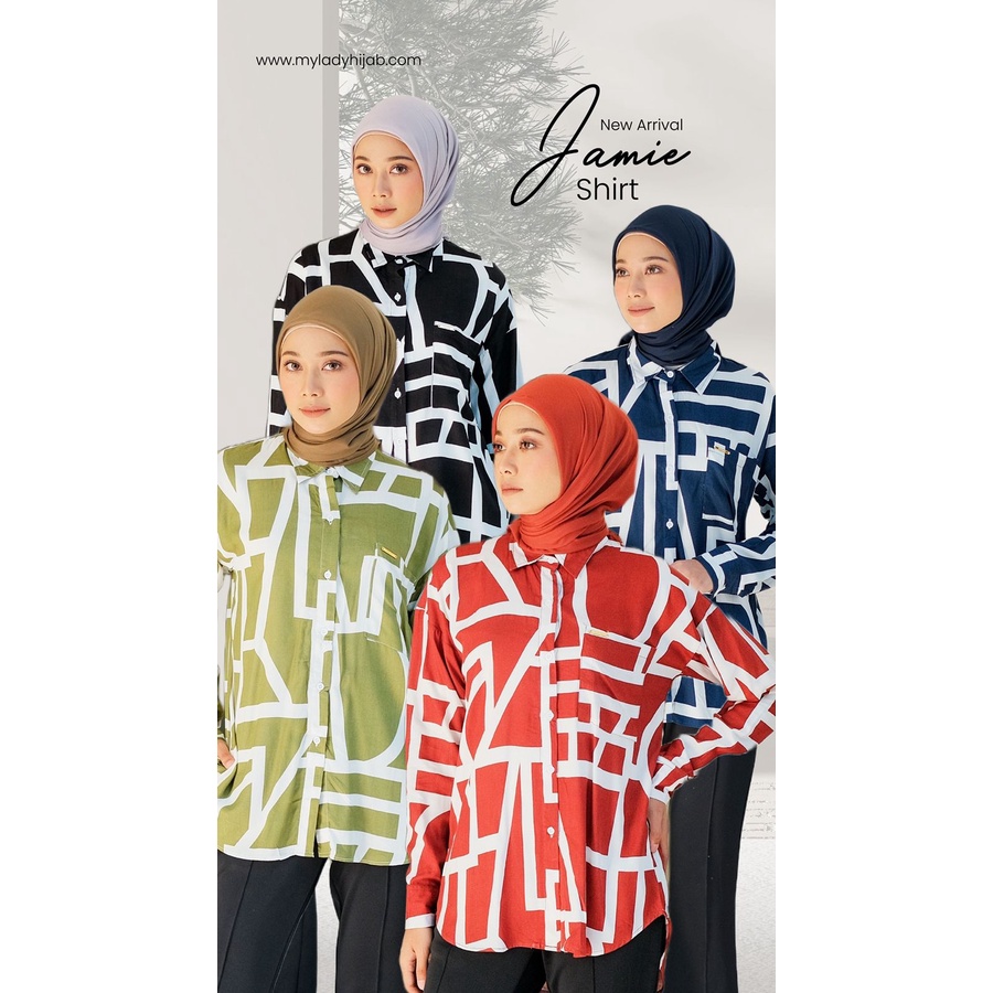 NEW JAMIE SHIRT BY MY LADY/BAHAN RAYON VISCOSE PREMIUM/KEMEJA PREMIUM/KEMEJA MYLADY/BAJU WANITA MYLA