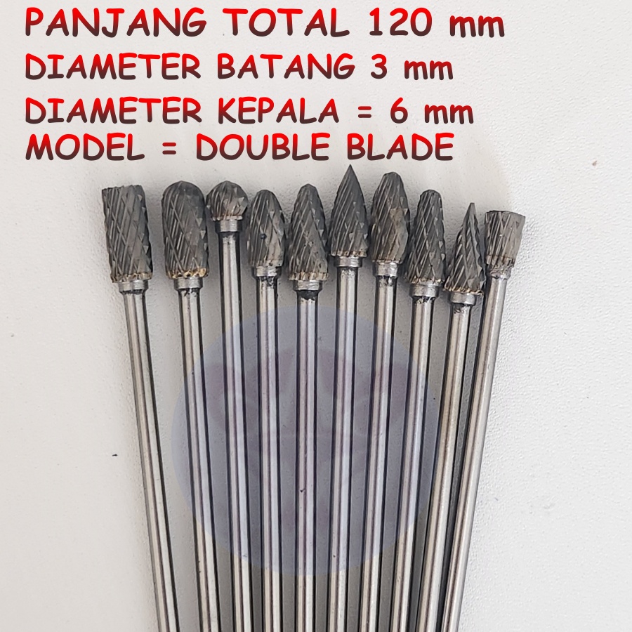 Mata Bor Tuner Panjang 10CM Tunner Cuner Cunner Porting Carbide Burr