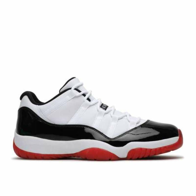 Nike Air Jordan 11 Low Concord Bred Sepatu Basket Pria - White [AV2187-160] 100% Authentic
