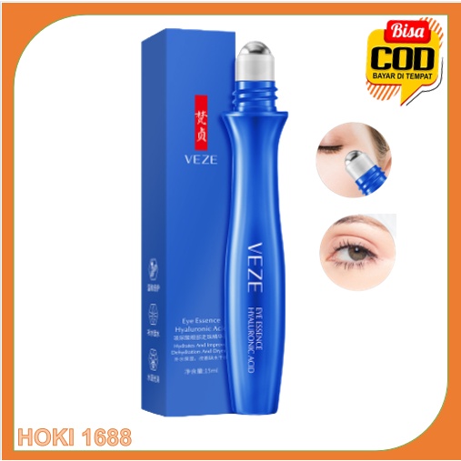 VEZE Hyaluronic Acid Eye Ball Massage Eye Essence Cream Pelembab Memperbaiki Lingkaran Hitam &amp; Kantong Di Bawah Mata