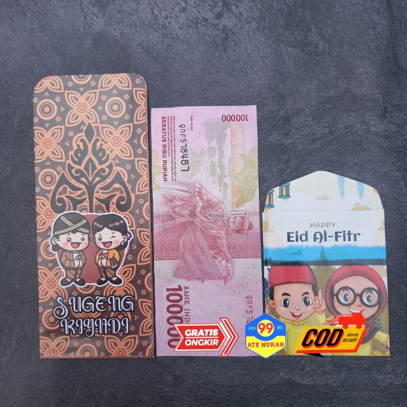 AMPLOP LEBARAN Karakter 10 lembar/angpau/Amplop gambar/amplop lebaran jumbo