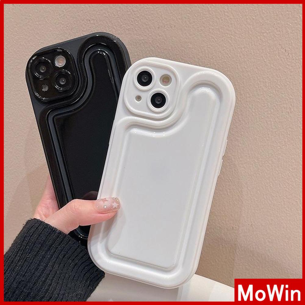 For iPhone 14 Pro max iPhone Case Soft Soft  TPU Clear Case Matte Airbag Shockproof Camera Cover Protection Black White Compatible with For iPhone 13 Pro max 12 Pro Max 11 Pro Max