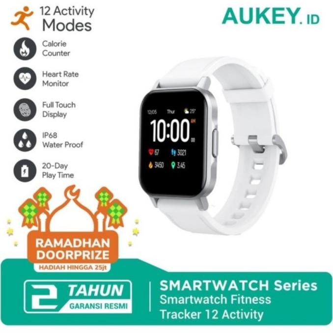 BAYAR DITEMPAT Aukey Smartwatch LS02 Fitness Tracker 12 Activity - 500979 SMART WATCH PRIA/SMART WATCH WANITA/SMART WATCH ANAK