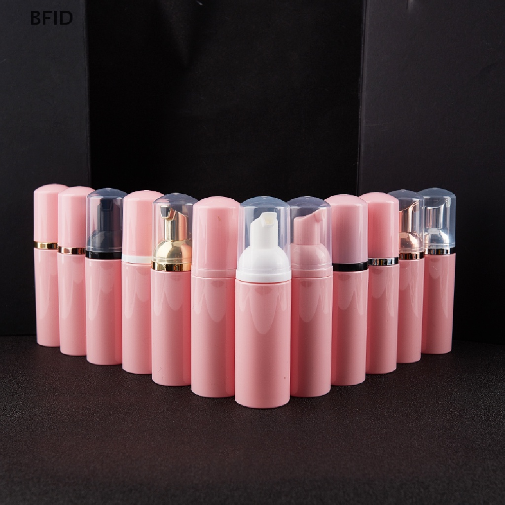 [BFID] Botol Pump Busa Plastik 50ml Pink Botol Kosmetik Pembersih Bulu Mata Wajah Kosong [ID]