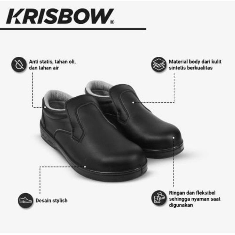 Jual Krisbow Safety Shoes Trojan Sepatu Pengaman Shopee Indonesia