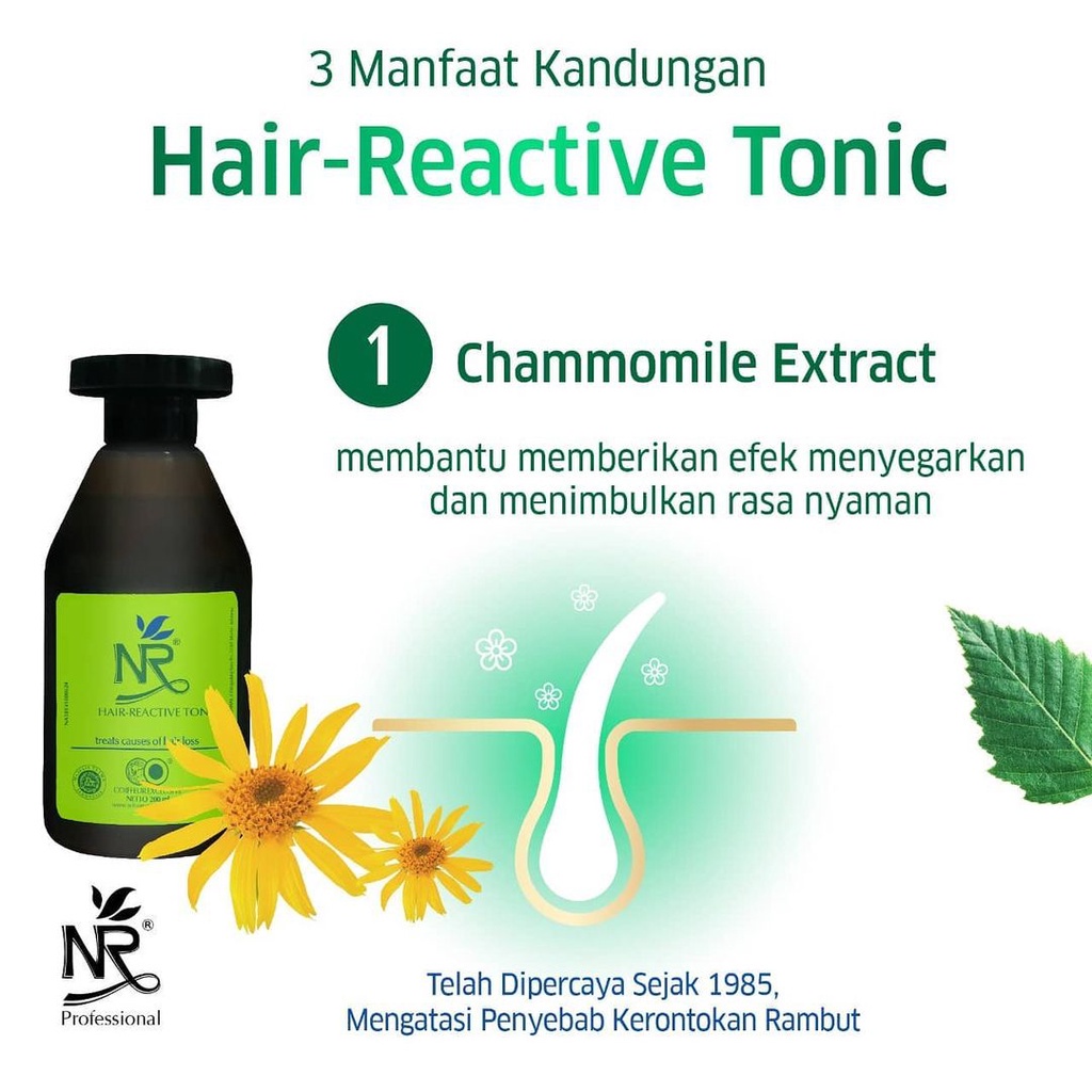 NR Hair Tonic / Reactive Tonic 200ML | PENYUBUR RAMBUT