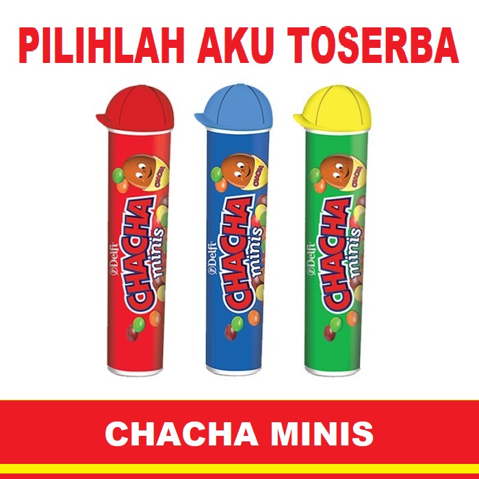 CHACHA MINIS Tube Milk Chocolate - ( HARGA 1 BOX ISI 12 pcs )