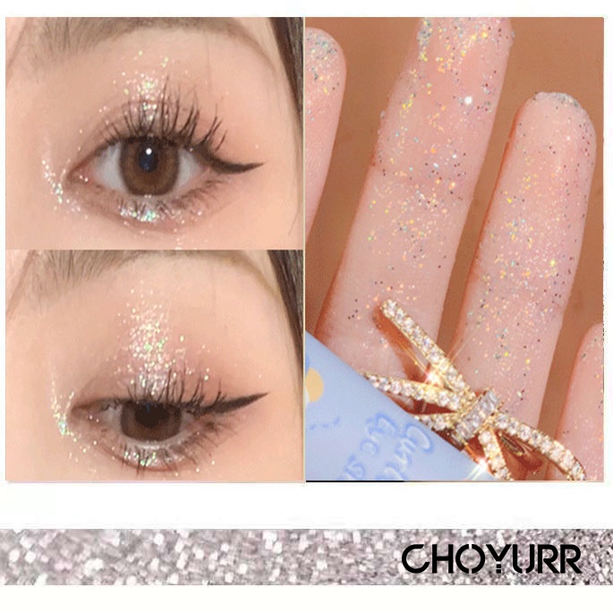 【COD】Eye Shadow Liquid Glitter Liquid Round Tube Pearlescent Brightening Monochrome Eye Shadow Eyeshadow Shimmer Eye Makeup-CH