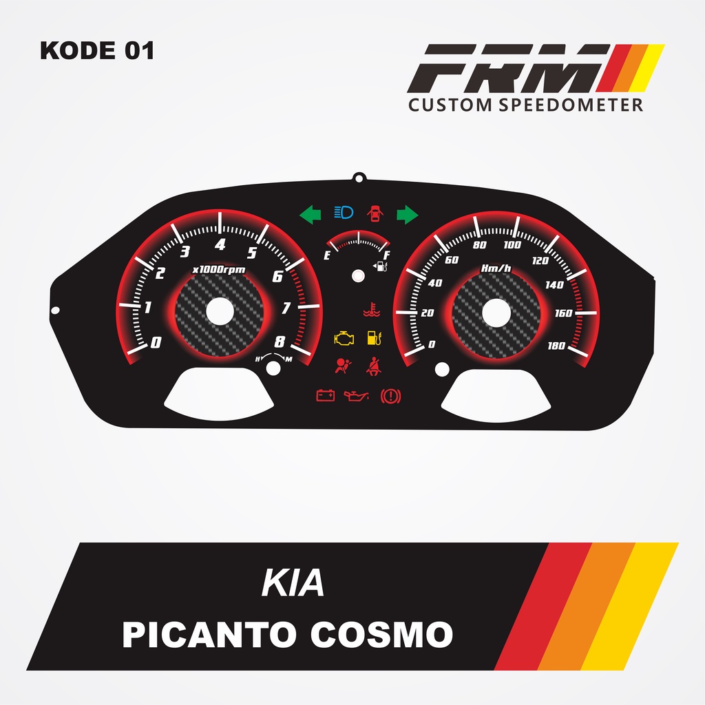 panel speedometer picanto cosmo custom / papan speedometer picanto cosmo custom
