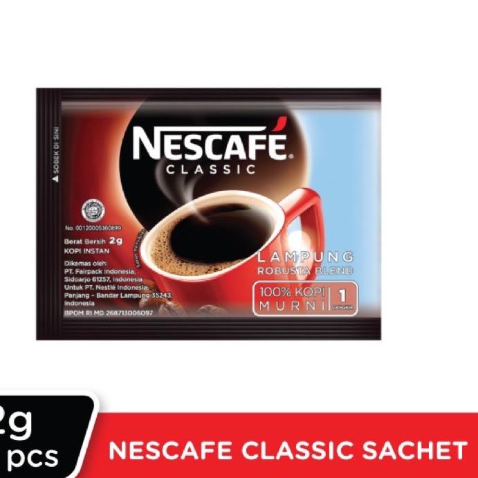 

Diskon[KP8]-Nescafe Classic 60 sachet X 2gr PROMO!!Harga cm Rp630/Cup!! exp Mei 2024HALAL
