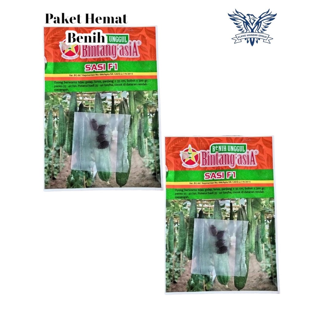 Repack 2000an Benih bibit oyong SASI F1  SUPER HEMAT isi 4 butir  Bintang asia 100% Original Cocok untuk di pekarangan
