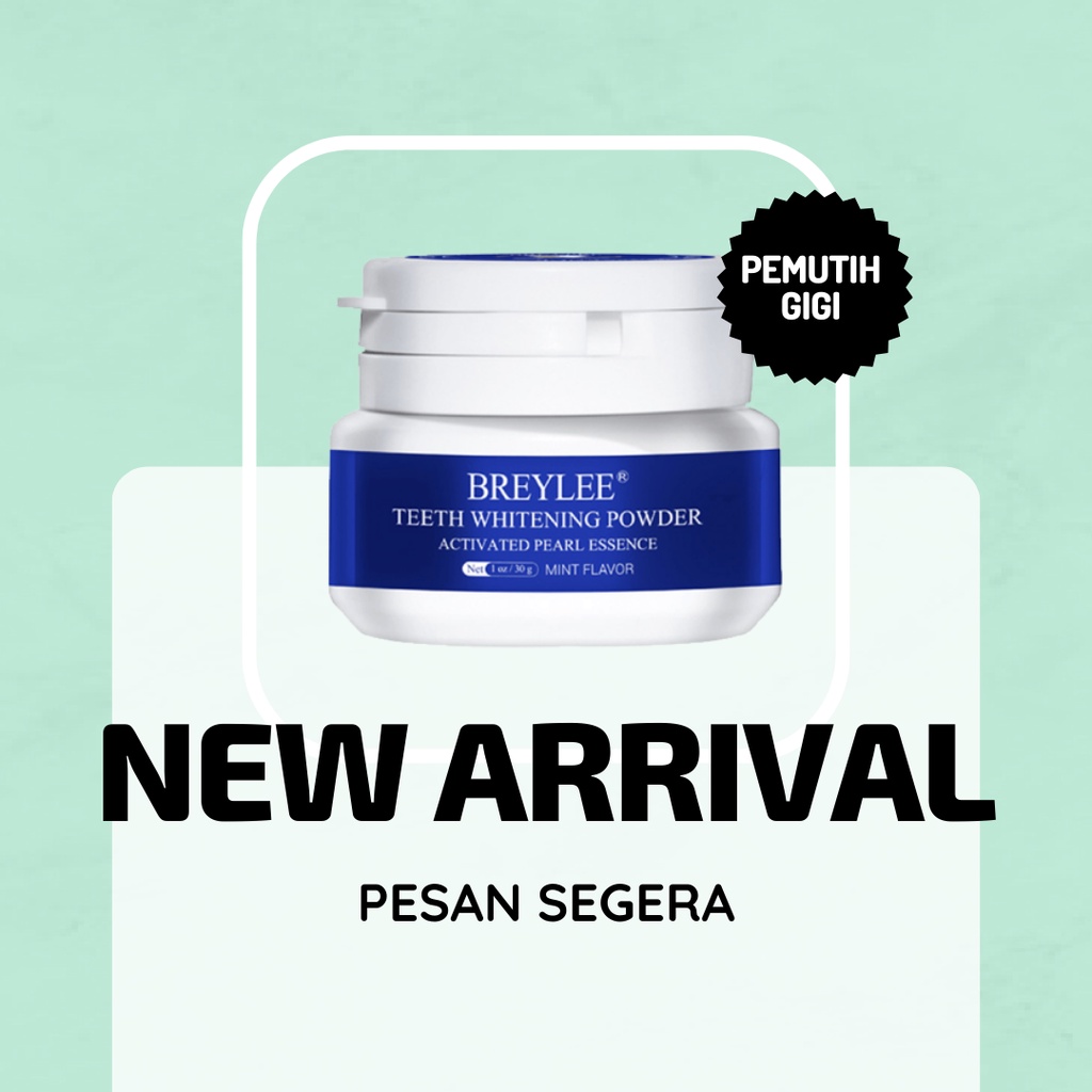 Breylee Pemutih Gigi Ori BPOM / Teeth Whitening Powder - Pemutih Gigi Kuning [BPOM] BREYLEE Alat pem