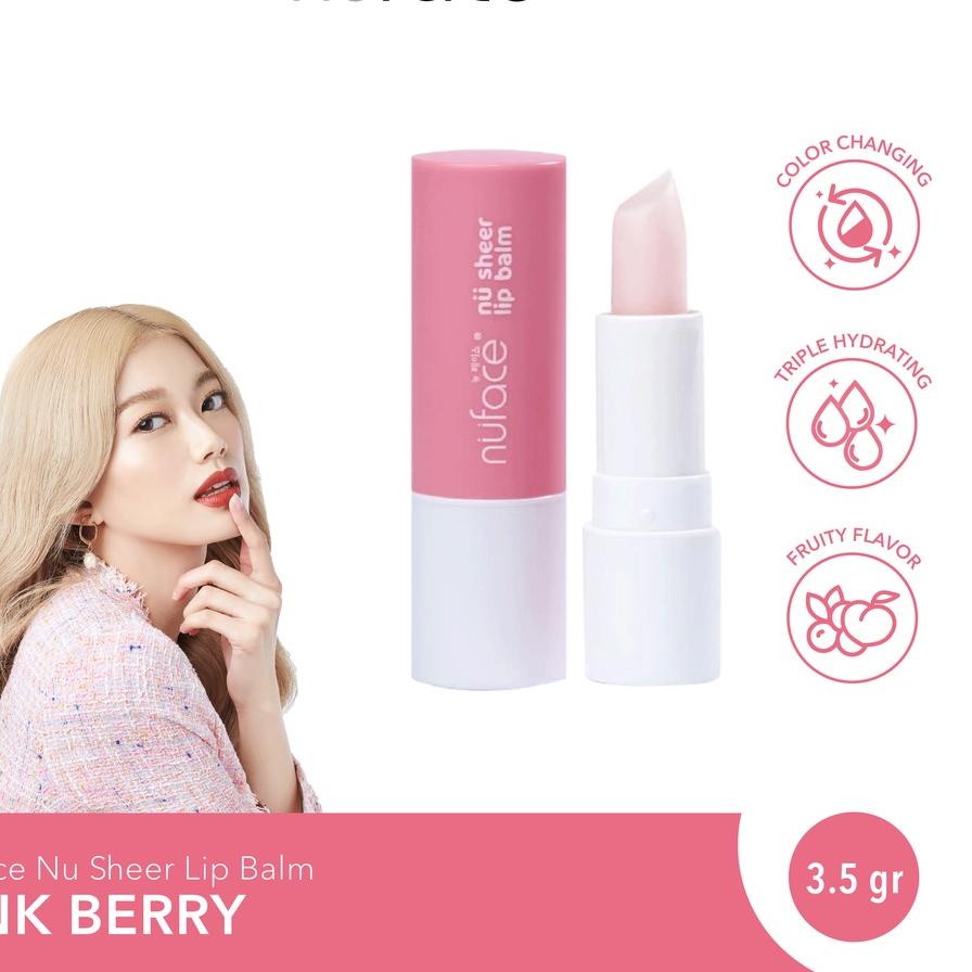 12.12 SALE Nuface Nu Sheer Lip Balm serbuuu 