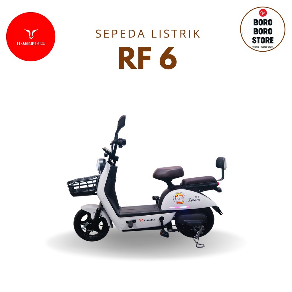Sepeda Listrik Uwinfly  Redfish 6 New READY 7 Warna (RF6) TERBARU RF 6 / red fish 6 / redfish5 /  re