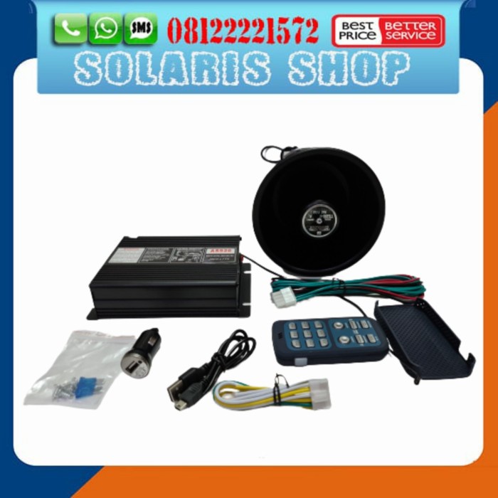 Paket Toa Speaker Sirine Patwal/Toa BLACK + Ampli Wireless Set