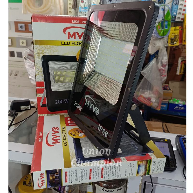 Floodlight Lampu Sorot/Tembak 200W 200 watt Putih 6500K IP66 MYVO