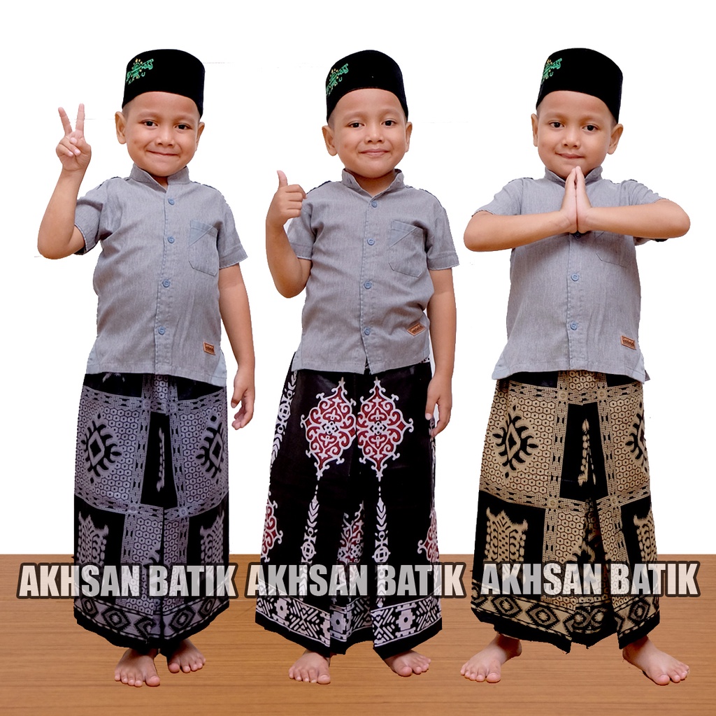 Sarung Anak Instan Motiv Terbaru Untuk Usia 2-10 Sarung Batik anak Model Rok Praktis Bahan Katun Lembut Adem Di Pakai