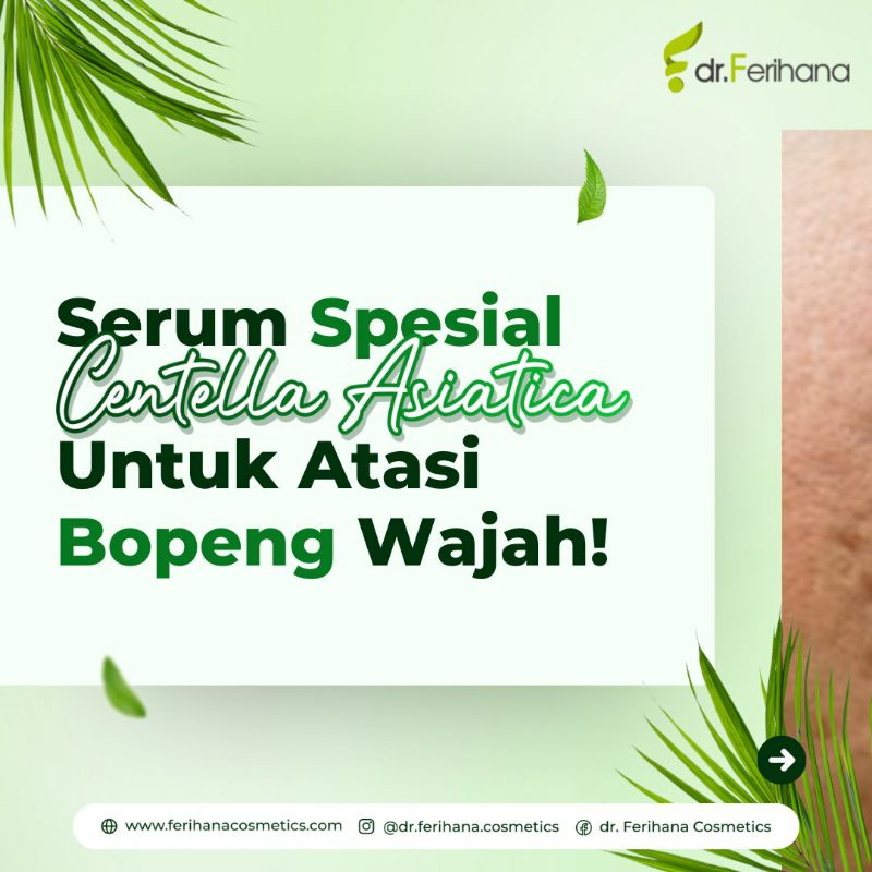 Dr. Ferihana Ultimate Cica Serum Mencerahkan &amp; Menghilangkan Bekas Jerawat, Bopeng, Strechmark &amp; Keriput Skincare Kecantikan BPOM